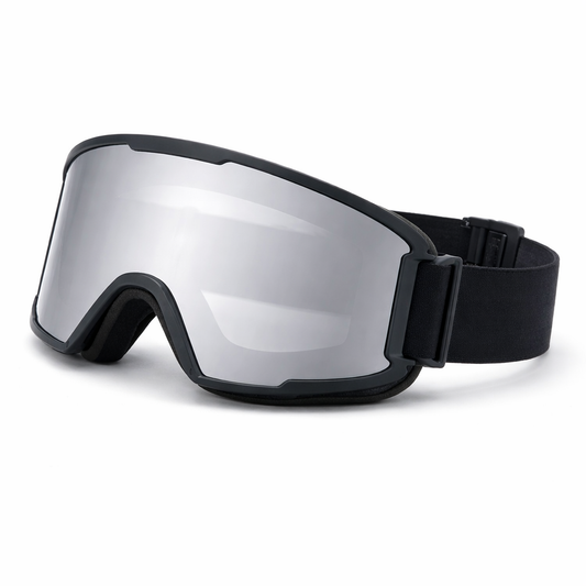 Crome framed ski goggles