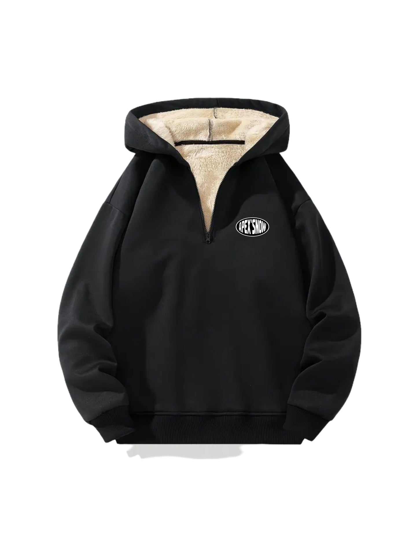 Fleece 1/4 zip hoodie