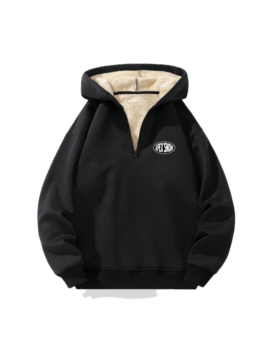Fleece 1/4 zip hoodie