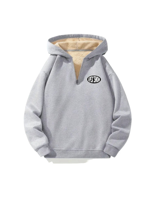 Fleece 1/4 zip hoodie