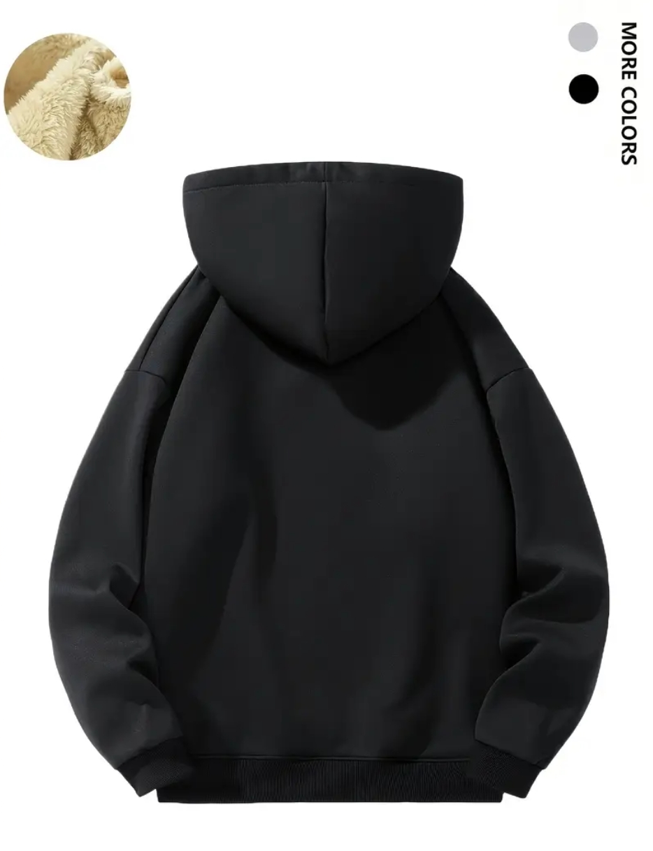 Fleece 1/4 zip hoodie